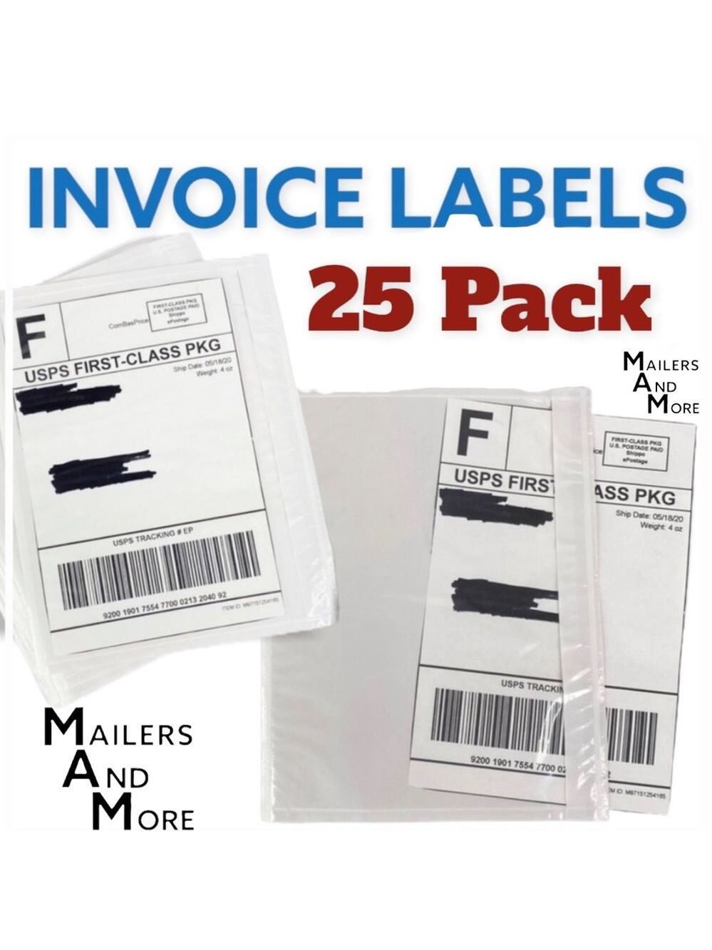 25 (7.5 X 5.5) Postage Invoice, Package Slip, Label Cover Pocket PRICE IS FIRM - Picture 5 of 9
